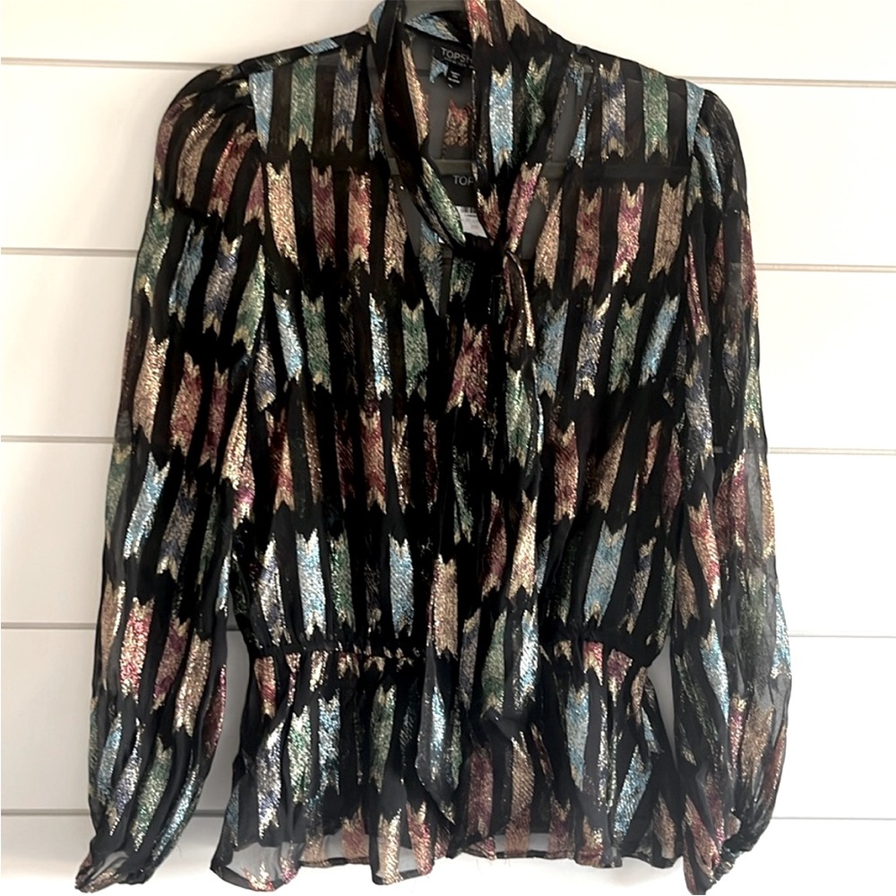 Topshop Muti Color Sparkly Top NEW